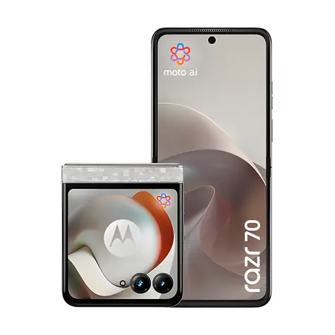 Motorola Razr 70 5G 8+256GB weiß / Faltbares Smartphone / 6,9" AMOLED-Display / 120 Hz / 256 GB / Android 16