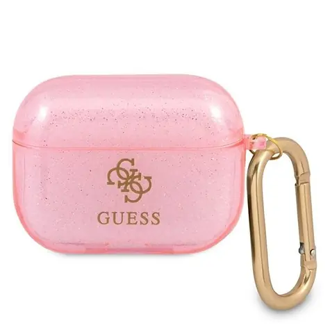 Guess Glitter Collection AirPods Pro pink / Hülle / Glitzerdekor / Apple AirPods Pro