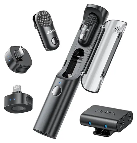 Boya Magic 02 2TX+3RX / Drahtloses Mikrofonsystem / 2 Sender / 3 Empfänger