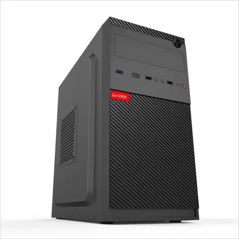 1stCool STEP 5 schwarz / PC-Gehäuse / mATX / USB-C 3.2 / USB 3.0 / 2x USB 2.0