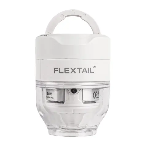 Flextail Tiny Pump 3X weiß / Tragbare Luftpumpe / Druck 5 kPa / LED-Taschenlampe / USB-C