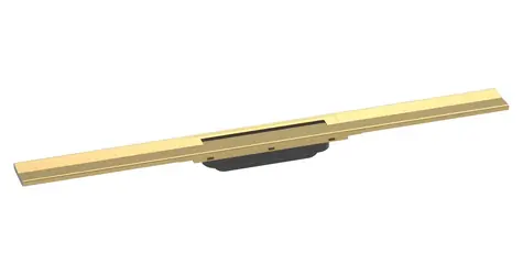 Hansgrohe RainDrain Flex, polierte Goldoptik / Duschrinne / 800 mm / raumseitig / kürzbar