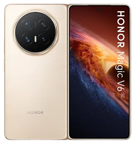 Honor Magic V6 5G 16+512GB Gold / Faltbares Smartphone / 6,52" OLED-Display / 120 Hz / Snapdragon 8 Elite Gen 5 / Wi-Fi 7
