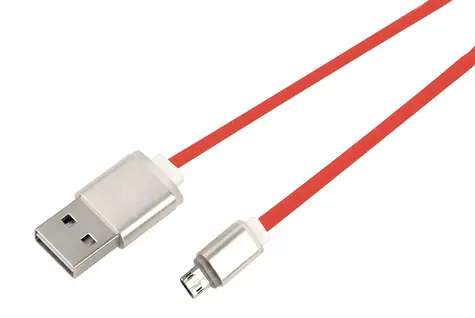 NetX Micro-USB-Kabel rot / Lade- und Synchronisierungskabel / doppelseitige Anschlüsse