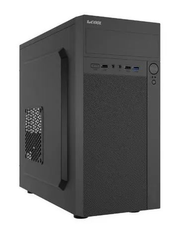1stCool STEP Premium schwarz / PC-Gehäuse / mATX / Ohne Netzteil / USB-C / 2x Lüfter