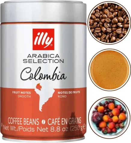 Illy Arabica Selection Kolumbien 250 g / Kaffeebohnen / Kolumbien