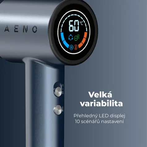 AENO HD3 / Haartrockner / 1500 W / 100 km/h / Ionisierung / 3 Geschwindigkeitsstufen / 5 Düsen