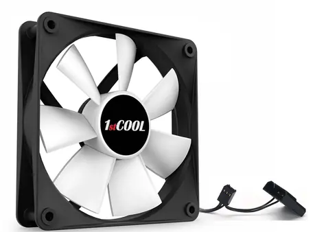 1stCool Leiser Lüfter 120 mm / Lüfter / Hydrogelagert / 1200 U/min / 33,3 CFM / 3-Pin / Molex
