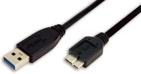 LogiLink Micro-USB-B-Kabel, schwarz / USB 3.0 / USB-A (Stecker) - Micro-USB-B (Stecker) / 1 m / 5 Gbit/s