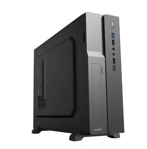 1stCool COMPACT 1 schwarz / PC-Gehäuse / Micro-Tower / USB 3.0 / USB-C / Kartenleser