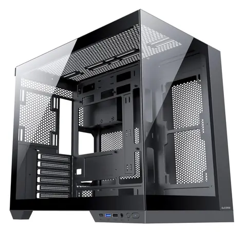 1stCool DREAMER schwarz / PC-Gehäuse / Midi-Tower / USB 3.0 / USB-C