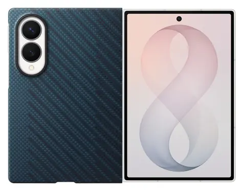 Samsung Carbon Magnet Case blau / Hülle / für Samsung Galaxy Z Fold8 / mit Magnet