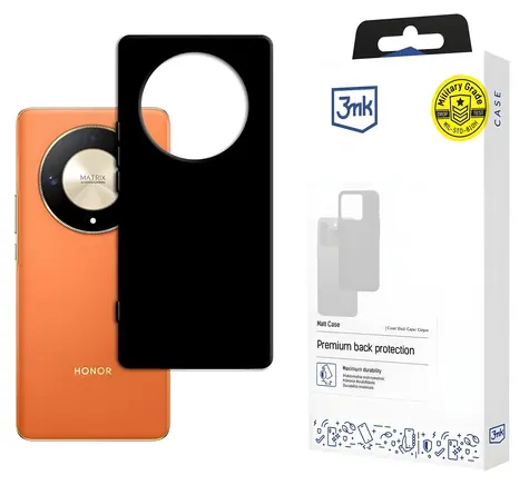 3mk Matt Case für Honor Magic6 Lite 5G schwarz / Rückseite