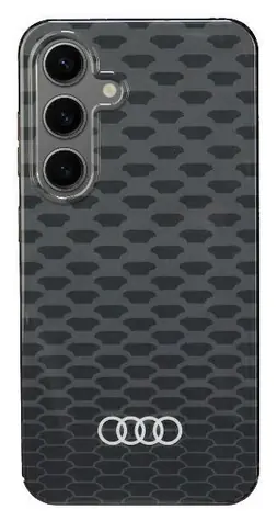 Audi Rückseitenschutzhülle für Samsung Galaxy S24, schwarz / Hülle / MagSafe / IML / Ziernähte