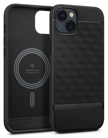 Spigen Caseology Parallax MagSafe Schutzhülle, matt schwarz, für Apple iPhone 14 PLUS