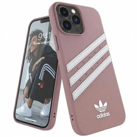 Adidas OR Schutzhülle aus PU-Leder, pink / Schutzhülle / für Apple iPhone 13 Pro Max / PU-Kunstleder