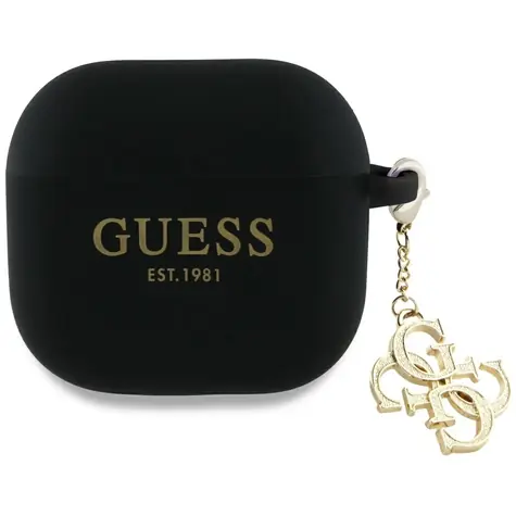 Guess 4G Charm Case für Apple AirPods 4, schwarz / Hülle