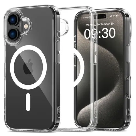 Tech-Protect FlexAir Hybrid iPhone 16 transparent / Schutzhülle / MagSafe