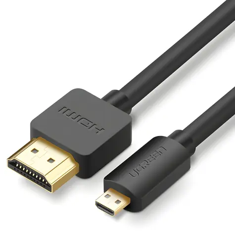 Ugreen HD127 Micro-HDMI-Kabel (1 m, schwarz) / 4K 60 Hz
