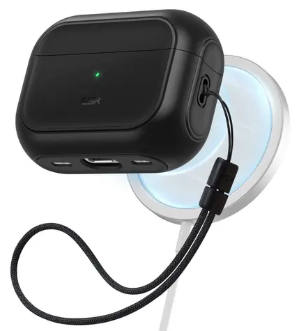 ESR Orbit Halolock schwarz / Hülle / Für Apple AirPods Pro 1./2. Generation / MagSafe