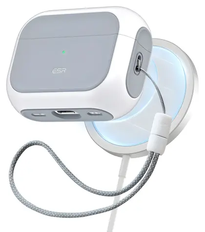 ESR Orbit Halolock weiß / Hülle / MagSafe / für Apple AirPods Pro 1/2