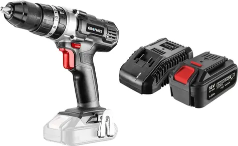 Graphite 58G010 / Akku-Bohrschrauber / 18 V / Akku 4 Ah / Ladegerät 58GE132