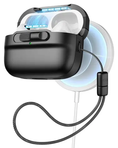 ESR Pulse Halolock schwarze Hülle / Schutzhülle / Apple AirPods Pro 1/2 / MagSafe