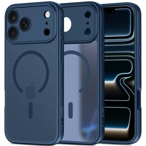 Tech-Protect BasicMag MagSafe dunkelblau / Schutzhülle / Apple iPhone 17 Pro / MagSafe