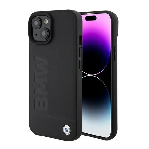 BMW Signature MagSafe Rückseite für iPhone 15, schwarz / Handyhülle / MagSafe / Gehärteter Kunststoff