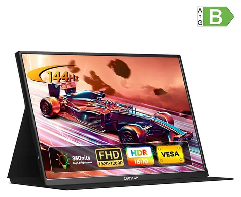 16" Zeuslap P16 Ultra / Tragbarer Monitor / WUXGA 1920×1200 / 16:10 / 144Hz / USB-C