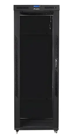 Lanberg FF01 19" 42U 800x800 schwarz / Rack-Gehäuse / Glastür / LCD-Panel / 1200 kg