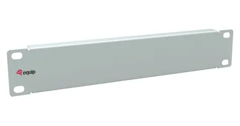 Equip für 10"-Rack, 1 HE, hellgrau / Abdeckplatte / 1 HE / Stahl