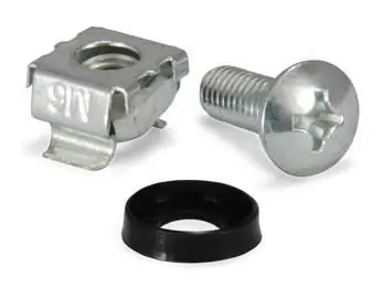 Equip mit Schrauben und Käfigmuttern M6 silber / Montagesatz / M6 / 16 mm / 4 Stück.
