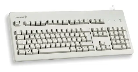 Cherry MX3000 grau / Tastatur / kabelgebunden / USB / QWERTZ / DE-Layout / Ziffernblock