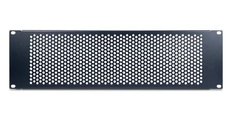 Inter-tech Abdeckplatte 19" 3U schwarz / Abdeckplatte / RAL 9005 / 482 x 134 x 11 mm