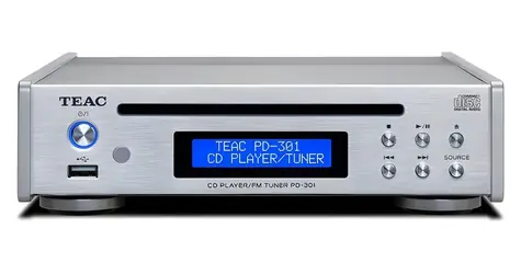 Teac PD-301DAB-X silber / CD-Player / Einschublaufwerk / DAB+/FM-Tuner / USB / Fernbedienung