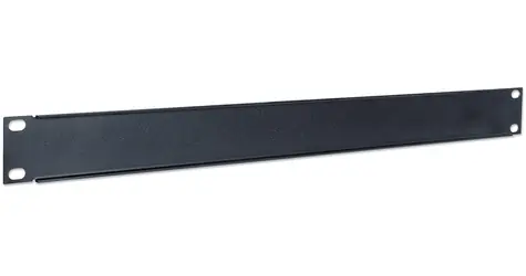 Intellinet schwarz / 19"-Rackblende / 1 HE / 483 x 44,5 x 9 mm / Stahl