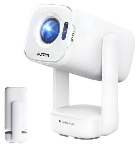 Aurzen D1Air / Projektor / Full HD 1080p / 4K / HDR10 / 280 ANSI / WLAN / Bluetooth