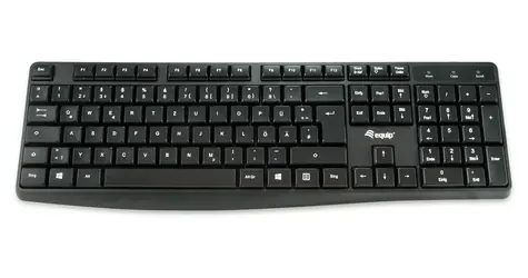 Equip Kabelgebundene Tastatur DE schwarz / Tastatur / USB / 105 Tasten / QWERTZ