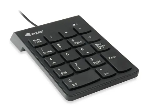 Equip: Schwarz / Numerischer Tastenblock / USB / 18 Tasten / 1,35 m Kabel