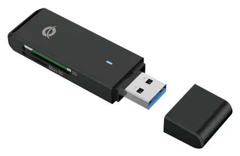 Conceptronic BIAN02B schwarz / Speicherkartenleser / USB-A 3.2 Gen 1 / SD / microSD