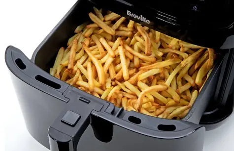 Breville VDF133X schwarz / Heißluftfritteuse / 7 l / Touchscreen / Dampffrittieren / 6 Programme