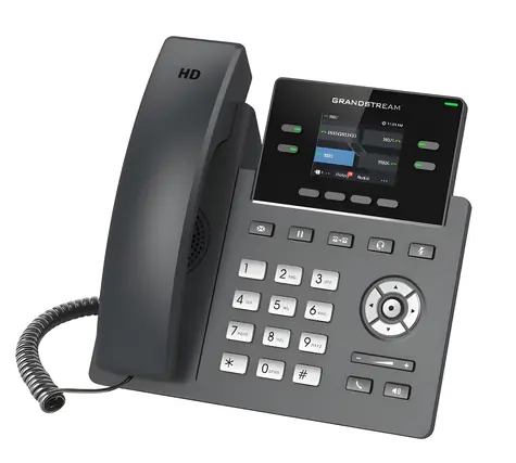 Grandstream GRP2612 / VoIP-Telefon / 2x SIP-Konten / 2,4"-TFT-Display / 16 BLF-Tasten / 100-Mbit/s-LAN