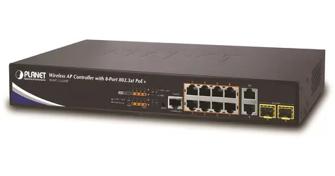 Planet WAPC-1232HP / WLAN-Controller / für 32x AP / 10x LAN / 8x PoE / 2x SFP / L2/L3