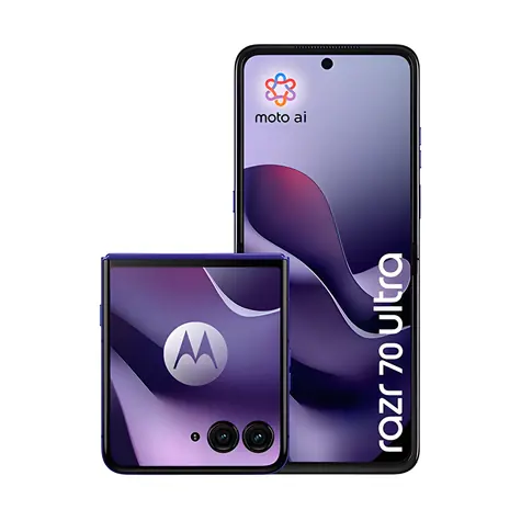 Motorola Razr 70 Ultra 16+512 GB Pantone Orient Blue (Alcantara) / Faltbares Smartphone / 6,96" AMOLED-Display / Snapdragon 8 Elite