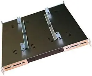 Triton Regal mit Perforation 19" grau / Regal / 1 HE / 750 mm / Tragfähigkeit 150 kg