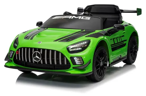 Eljet Kinder-Elektroauto Mercedes AMG GT3 grün / 2x35 W / Geschwindigkeit 2,5-3,5 km/h / Zuladung 30 kg