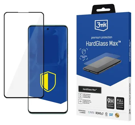 3mk HardGlass Max für Motorola Edge 40 Neo, schwarz / Gehärtetes Glas