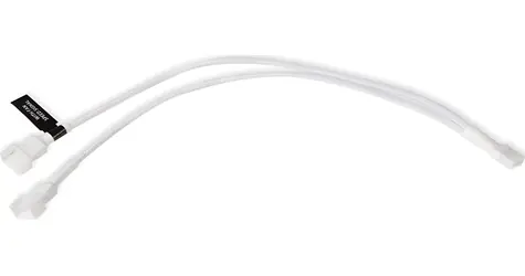 Alphacool Y-Splitter 4-Pin auf 2x 4-Pin PWM weiß / Kabel / PWM-Splitter / 30 cm