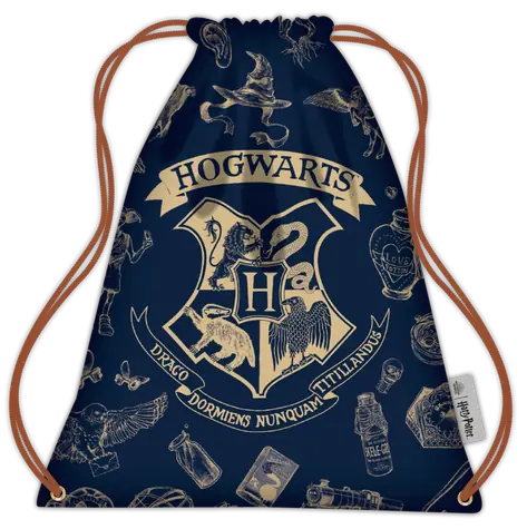 Bluesky Harry Potter Sporttasche, dunkelblau, gold / Sporttasche / Kordelzug
